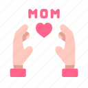 mother, mom, happy, love, care, hand