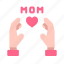 mother, mom, happy, love, care, hand 