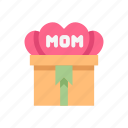 mother, mom, happy, love, gift, box