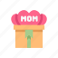 mother, mom, happy, love, gift, box 