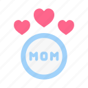 mother, mom, happy, love, greeting, round