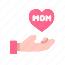 mother, mom, happy, love, hand, heart