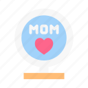 mother, mom, happy, love, mirror