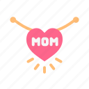 mother, mom, happy, love, necklace