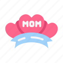 mother, mom, happy, love, ribbon, heart, celebration