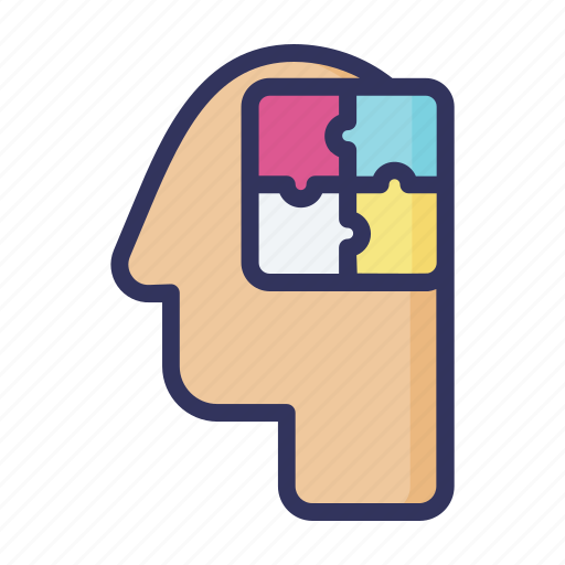 Puzzle, motivated, head, brain, mind icon - Download on Iconfinder
