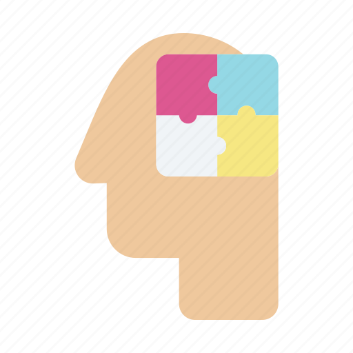 Puzzle, motivated, head, brain, mind icon - Download on Iconfinder