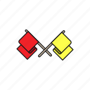 accident, flag, motogp, red, warn, yellow