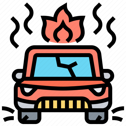 Accident, burn, car, crash, insurance icon - Download on Iconfinder