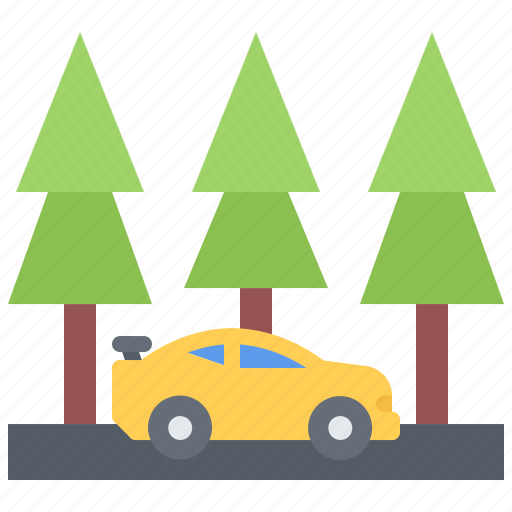 Forest, machine, motor, race, racing, sports, tree icon - Download on Iconfinder