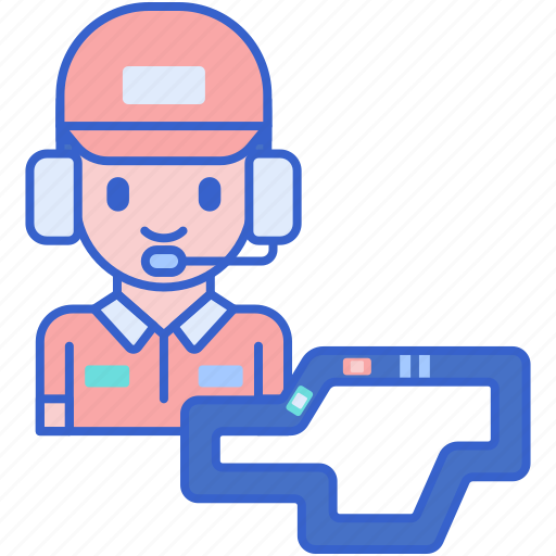 Spotter, sport, man, circuit icon - Download on Iconfinder