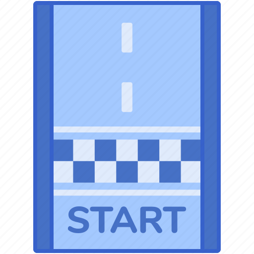 Start line, race, racing, track icon - Download on Iconfinder