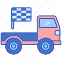 truck, racing, race