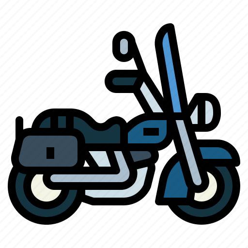 Harley, motobike, motorcycle, transportation, vehicle icon - Download on Iconfinder