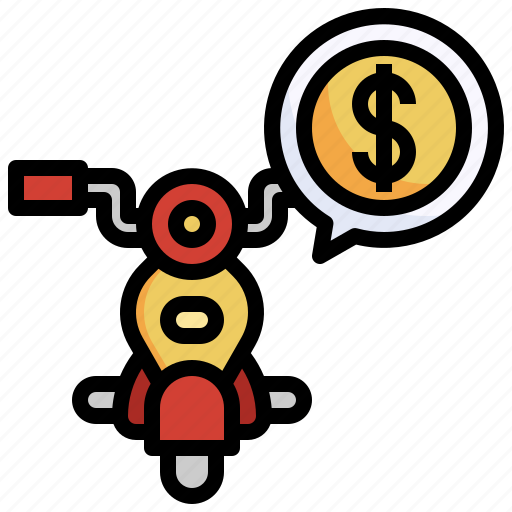 Money, payment, motorbike, motorcycle, transportation icon - Download on Iconfinder