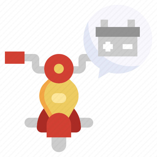 Battery, electric, motorcycle, motorbike, transportation icon - Download on Iconfinder