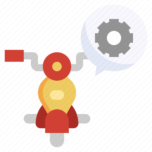 Gear, maintenance, motorcycle, motorbike, transportation icon - Download on Iconfinder