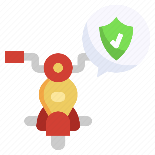 Insurance, motorcycle, transportation, motorbike, shield icon - Download on Iconfinder