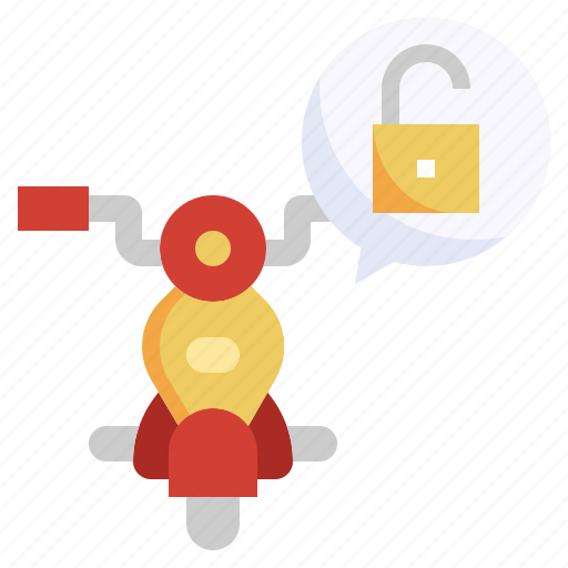 Unlock, transportation, motorcycle, key icon - Download on Iconfinder
