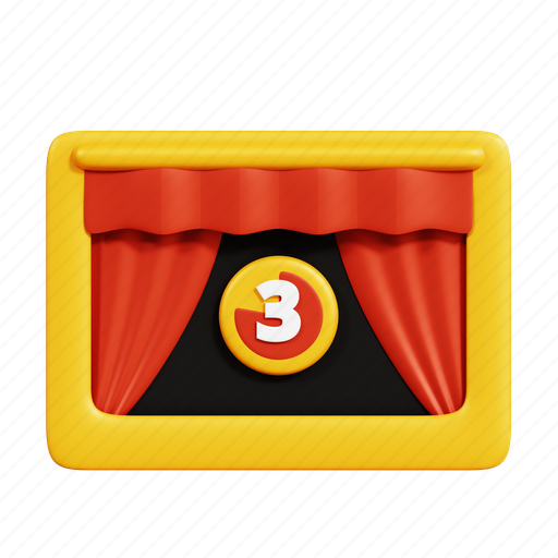 Movie, cinema, popcorn, camera, director, show, film 3D illustration - Download on Iconfinder