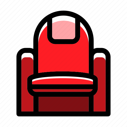Audience, chair, entertainment, movie, theatre seat icon - Download on Iconfinder