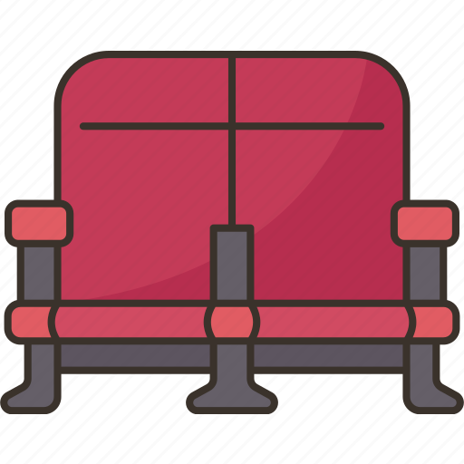 Couple, seat, cinema, romance, theater icon - Download on Iconfinder