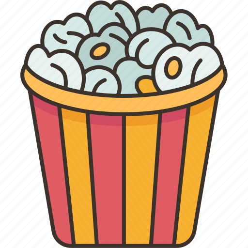 Popcorn, snacks, cinema, movie, buttery icon - Download on Iconfinder