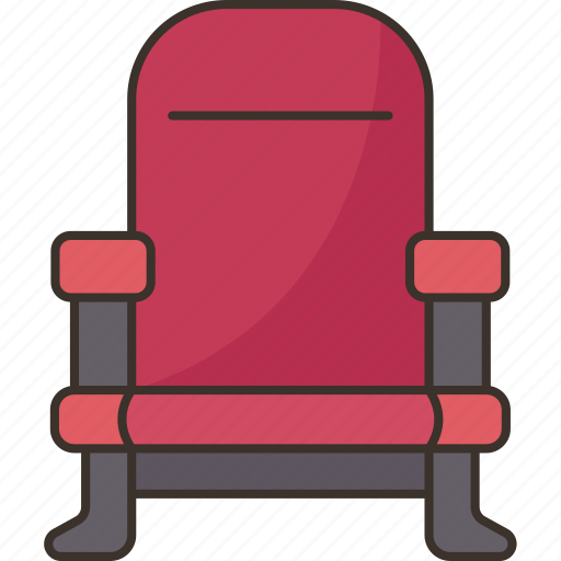 Theater, seat, cinema, audience, chair icon - Download on Iconfinder