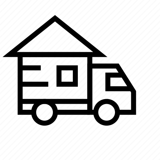 Car, delivery, home, house, move, relocation, truck icon - Download on Iconfinder