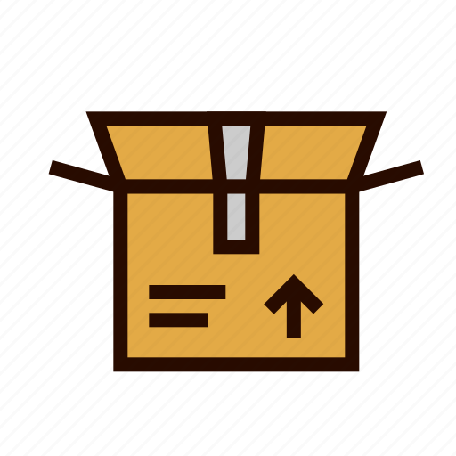 Box, carboard, delivery, open, package, shipping icon - Download on Iconfinder