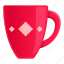 red, mug 