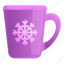 mug, snowflake 