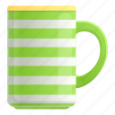 striped, mug 