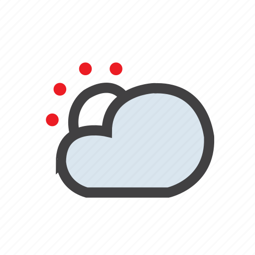 Cloud, forecast, sun, weather, snow icon - Download on Iconfinder
