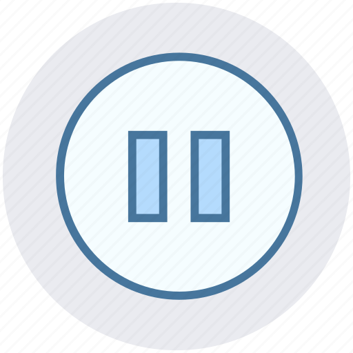 Audio control, media button, media control, multimedia, pause icon - Download on Iconfinder