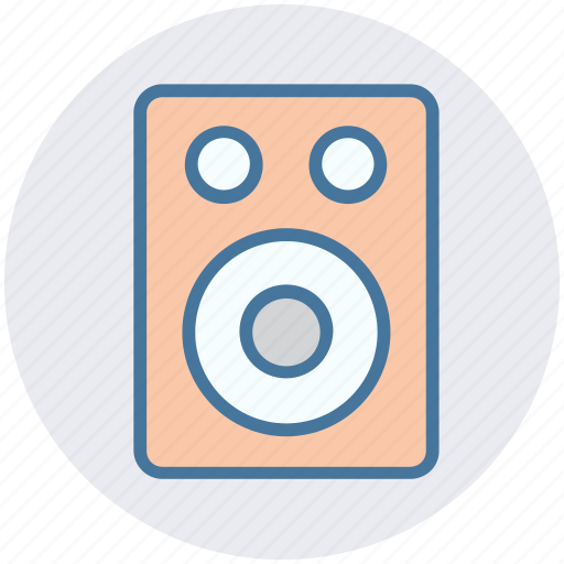 Audio, loud, multimedia, music, sound, speaker, woofer icon - Download on Iconfinder