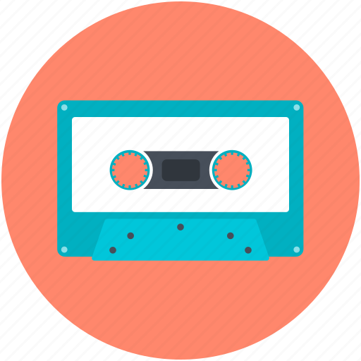 Audio tape, cassette, cassette tape, compact cassette, tape icon - Download on Iconfinder