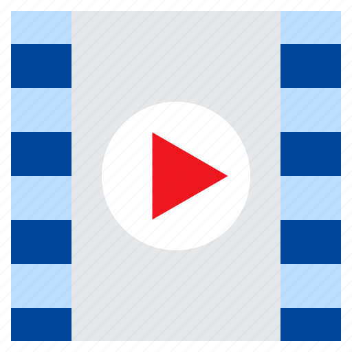 Play, movie, reel, filmstrip icon - Download on Iconfinder