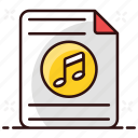 audio file, audio recording, file, music, music file, recording file, recording sheet