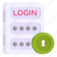login, sign in, password, passcode, security 