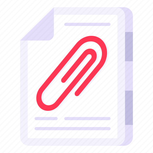 Clipped file, clipped document, doc, archive, paper icon - Download on Iconfinder