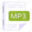 mp3 file, file format, filetype, file extension, document 