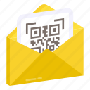 mail barcode, email barcode, correspondence, letter, envelope