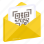 mail barcode, email barcode, correspondence, letter, envelope 