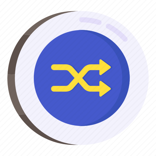 Directional arrow, navigational arrow, arrowhead, pointing arrow, shuffle arrows icon - Download on Iconfinder
