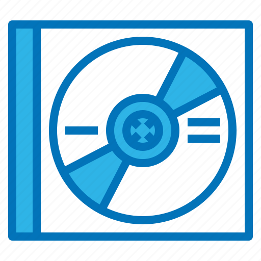 Blue, cd, disk, dvd, multimedia, optical, ray icon - Download on Iconfinder