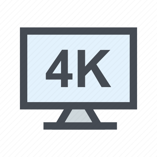 4k, screen, television, tv icon - Download on Iconfinder