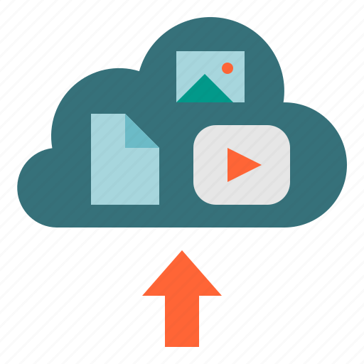 Cloud, multimedia, server, storage, upload icon - Download on Iconfinder