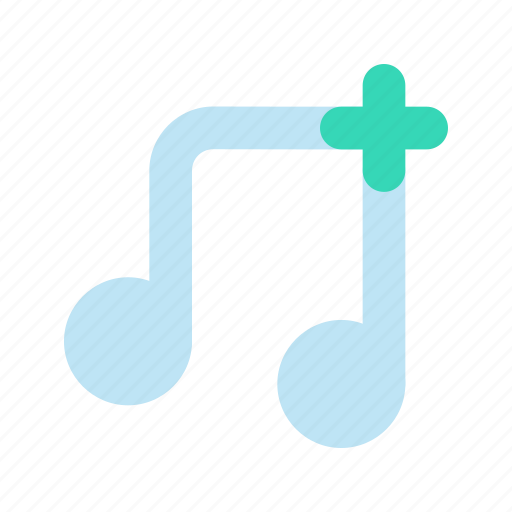 Add, music, playlist, song, track icon - Download on Iconfinder