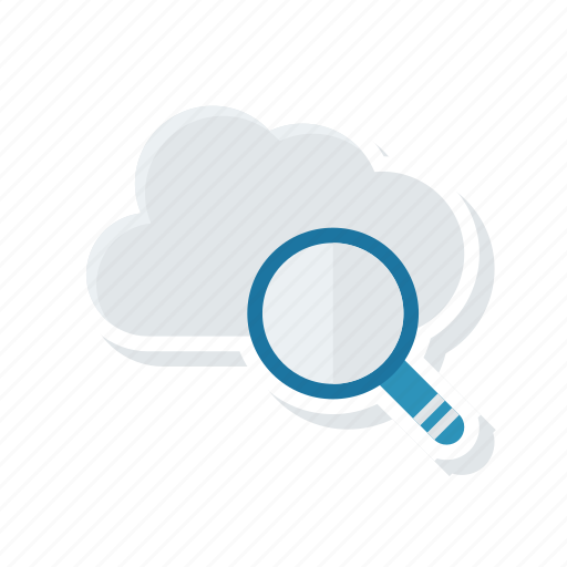Cloud, magnifier, search, server icon - Download on Iconfinder